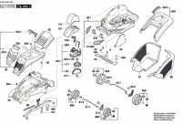 Bosch 3 600 HA4 207 Rotak 39 Lawnmower 230 V / Eu Spare Parts